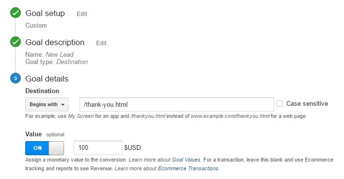 Set Conversion Tracking on Your Analytics Dashboard