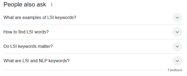 Focus on LSI Keywords