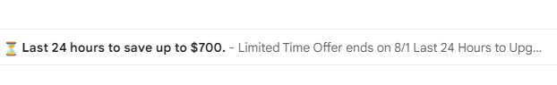 Write a compelling subject line