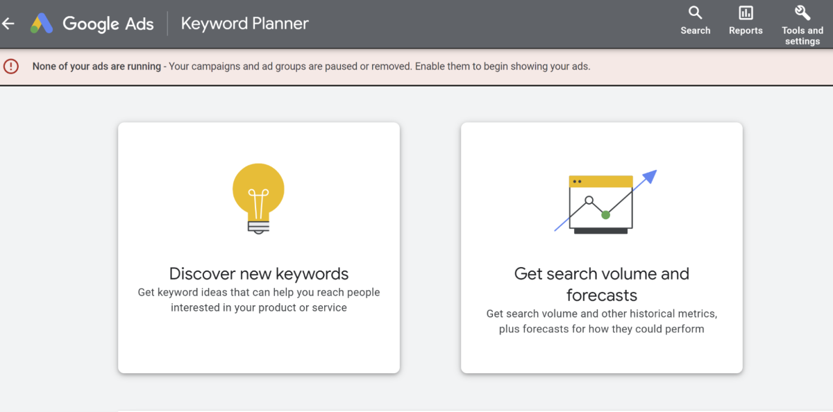 Google Ads Keyword Planner