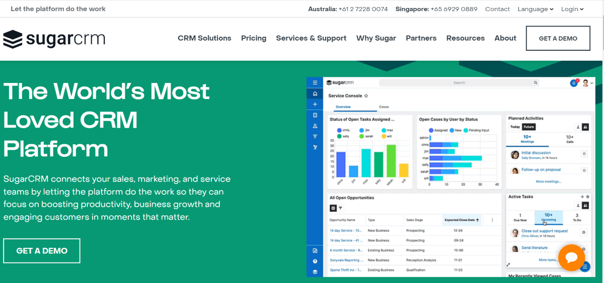 SugarCRM: Get A Demo