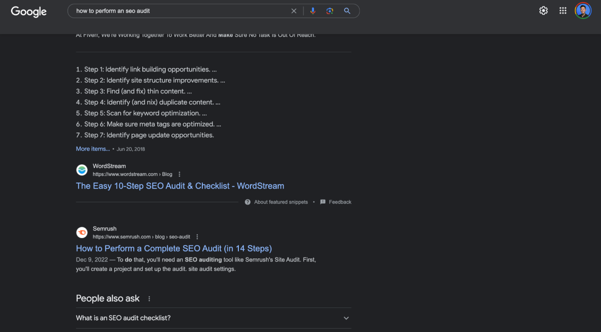 Tracking SERPs Manually