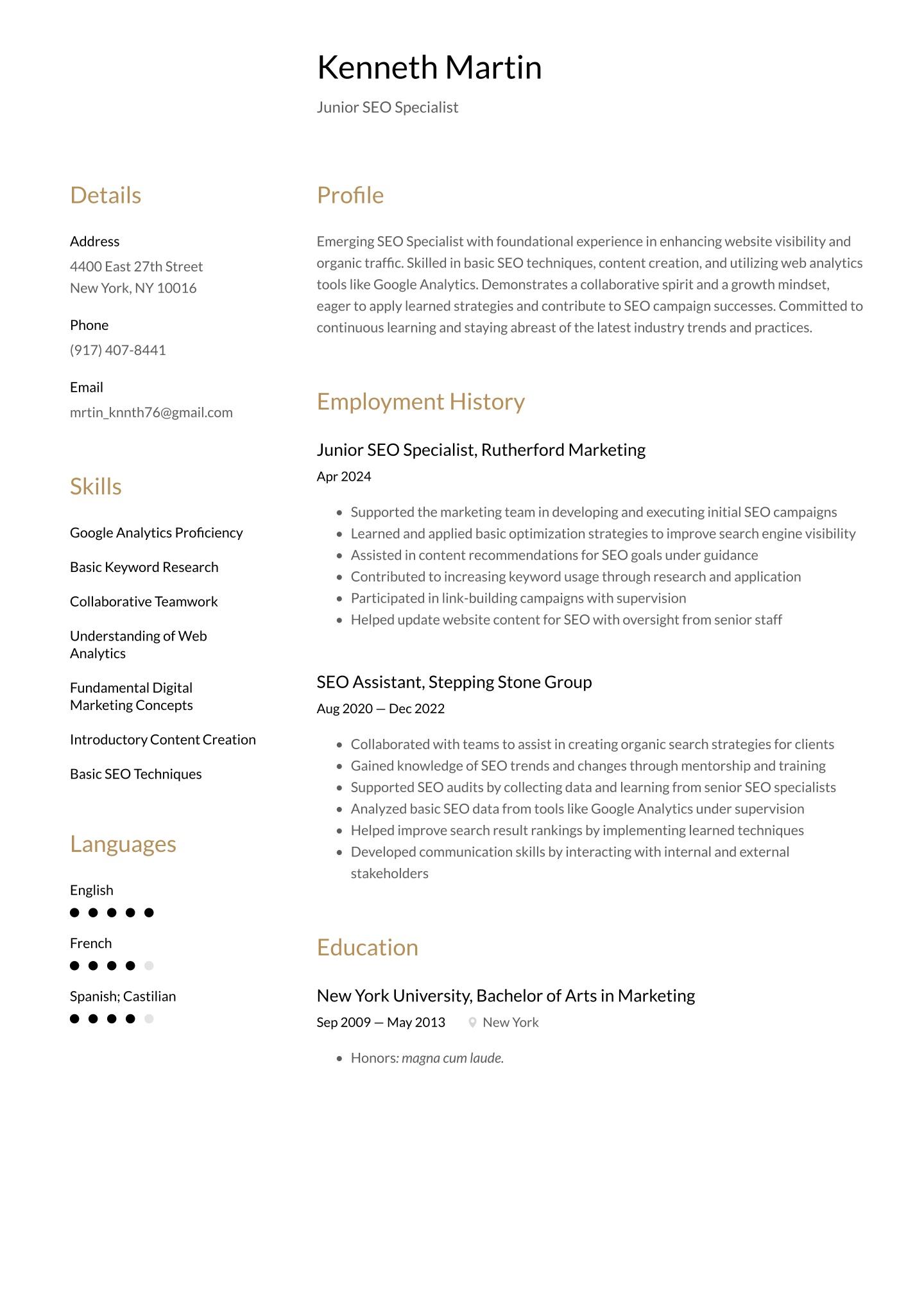 Junior SEO Specialist