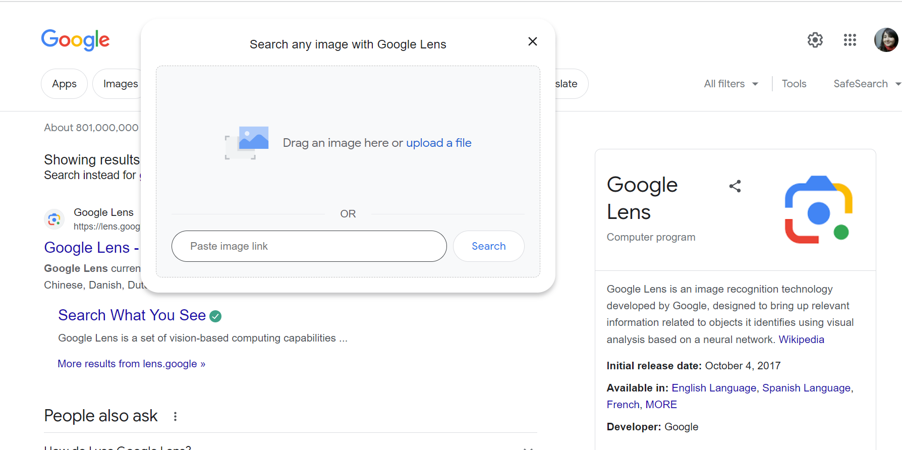 google lens