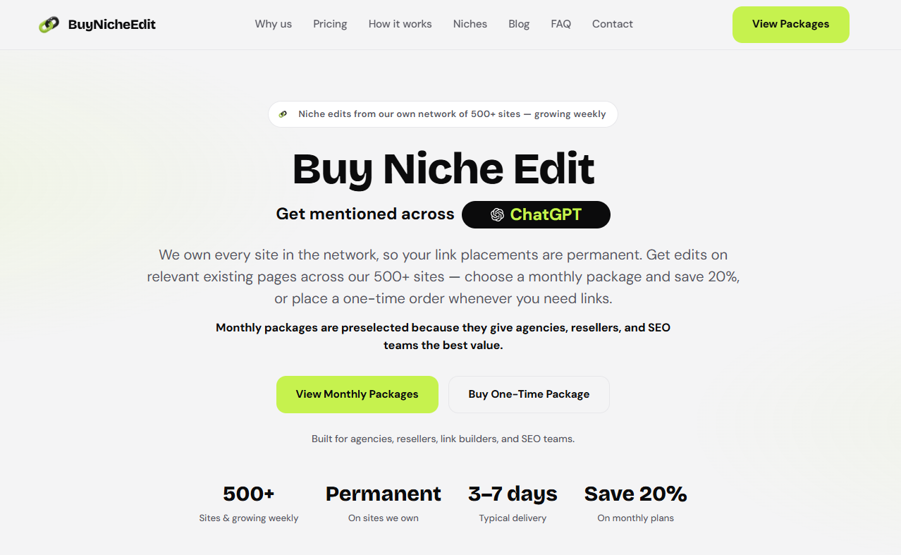 What is a niche edit?