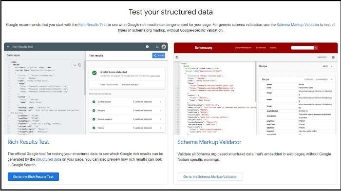 Test your structured data