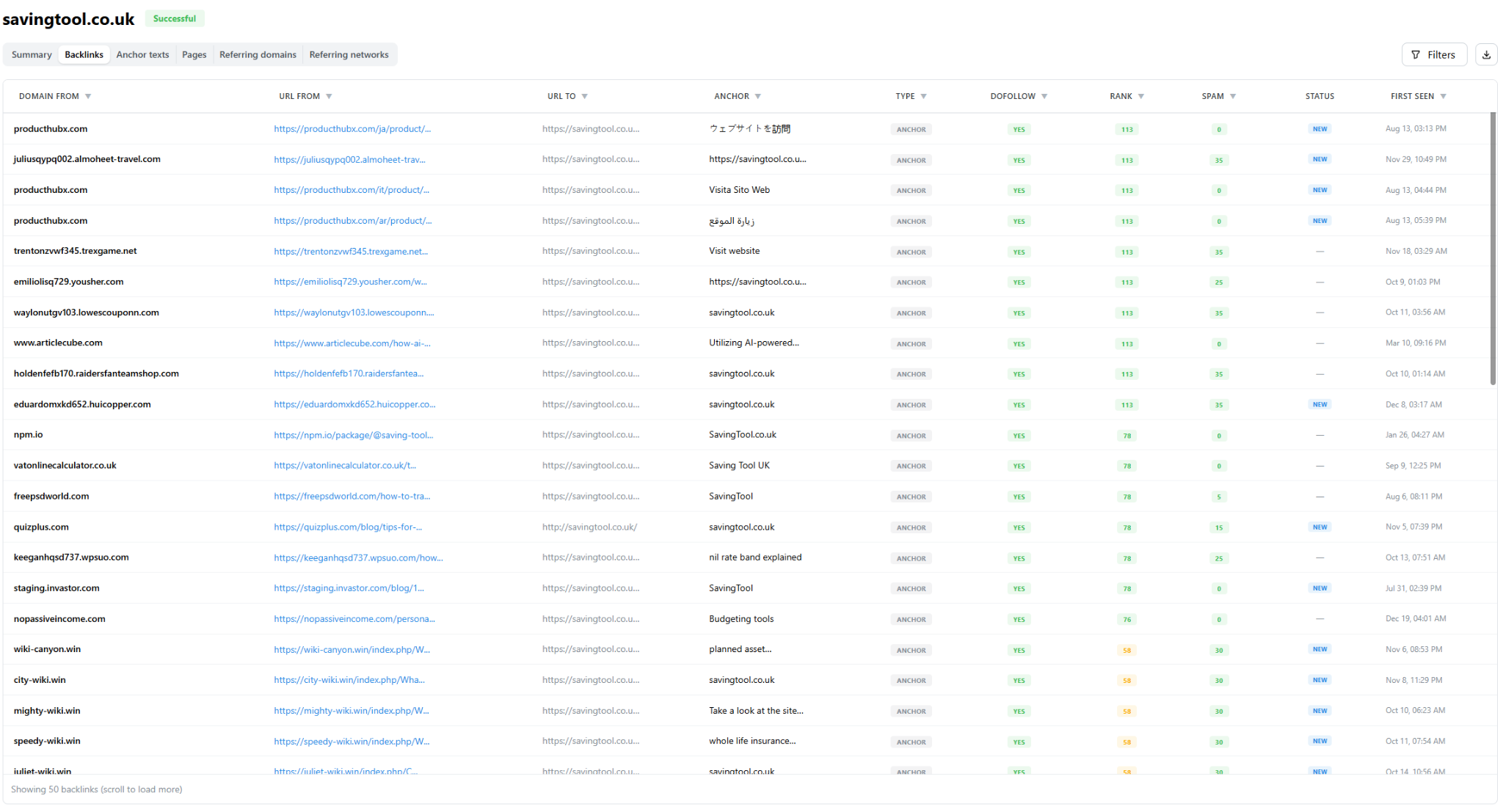 Backlink Checker