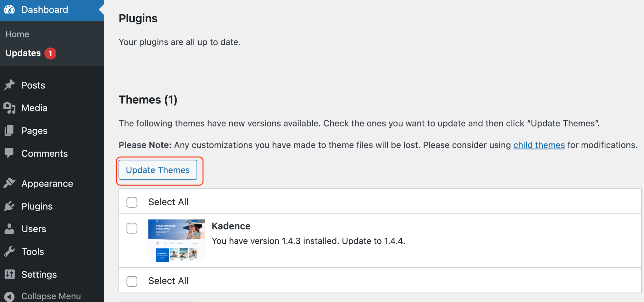 Updates