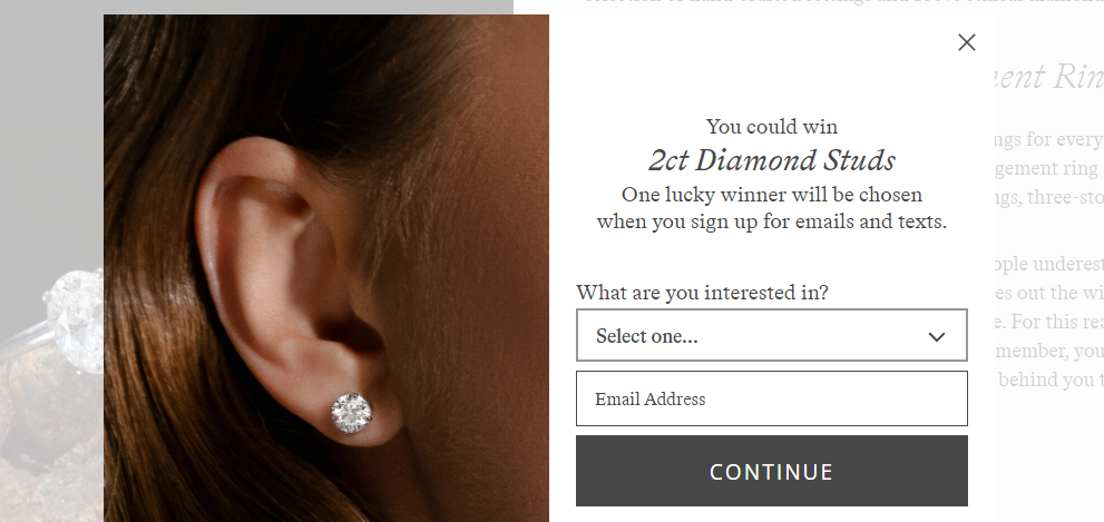 Sign up to newsletter and win a prize