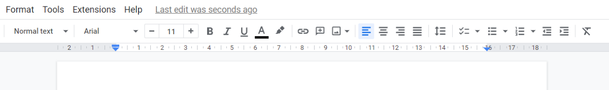 Use the Ruler in Docs/ Word