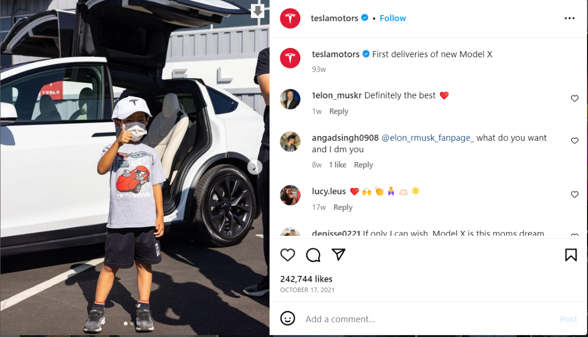 Tesla: User Stories and Social Media