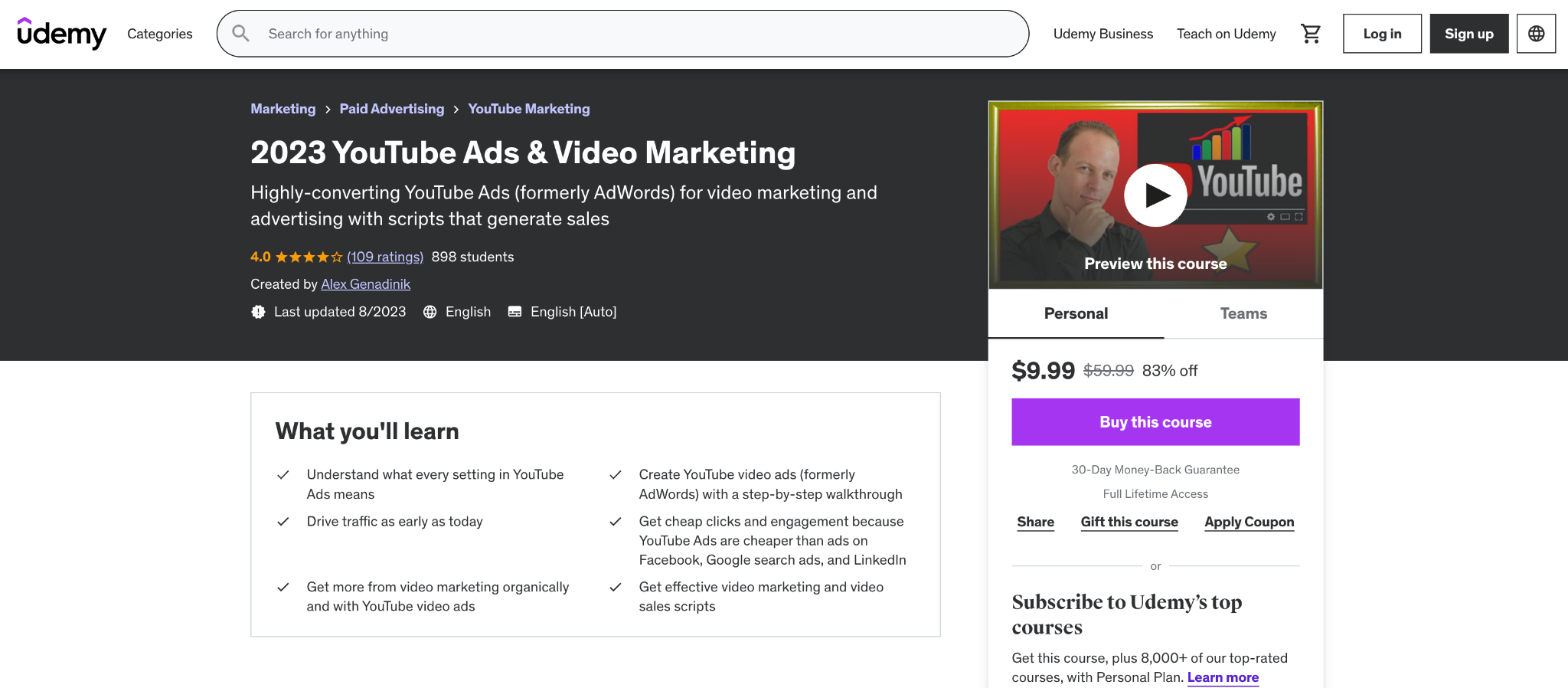 2023 YouTube Ads & Video Marketing