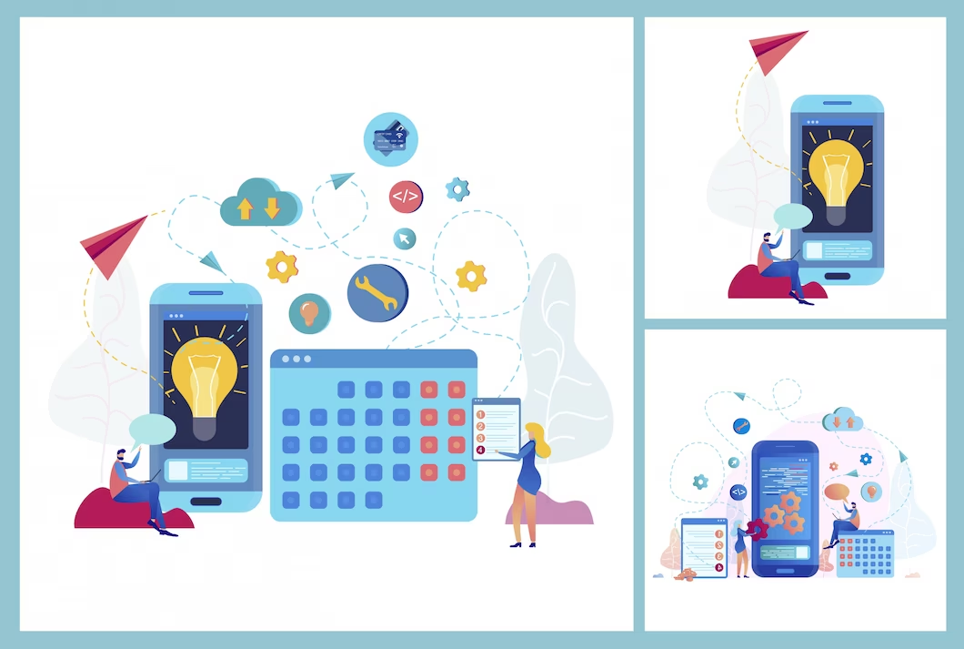 A calendar and an online scheduler have different purposes.