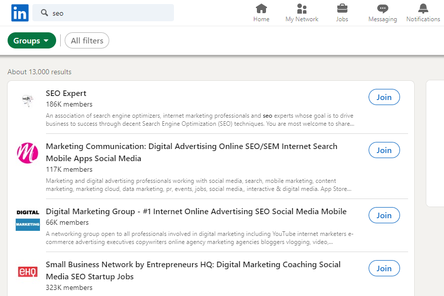 Join Online Communities and LinkedIn Groups