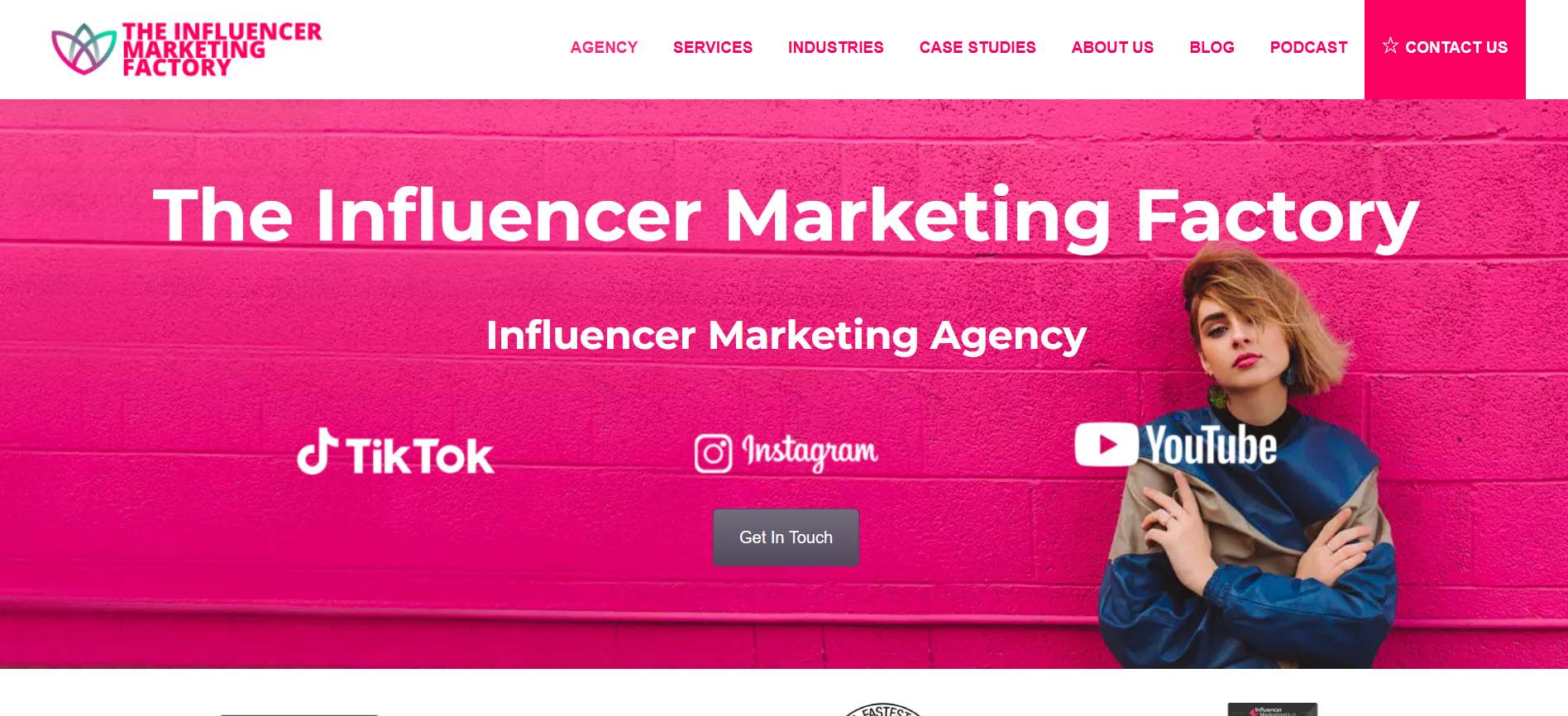 The Influencer Marketing Factory connects brands with creators on TikTok, Instagram, and YouTube.