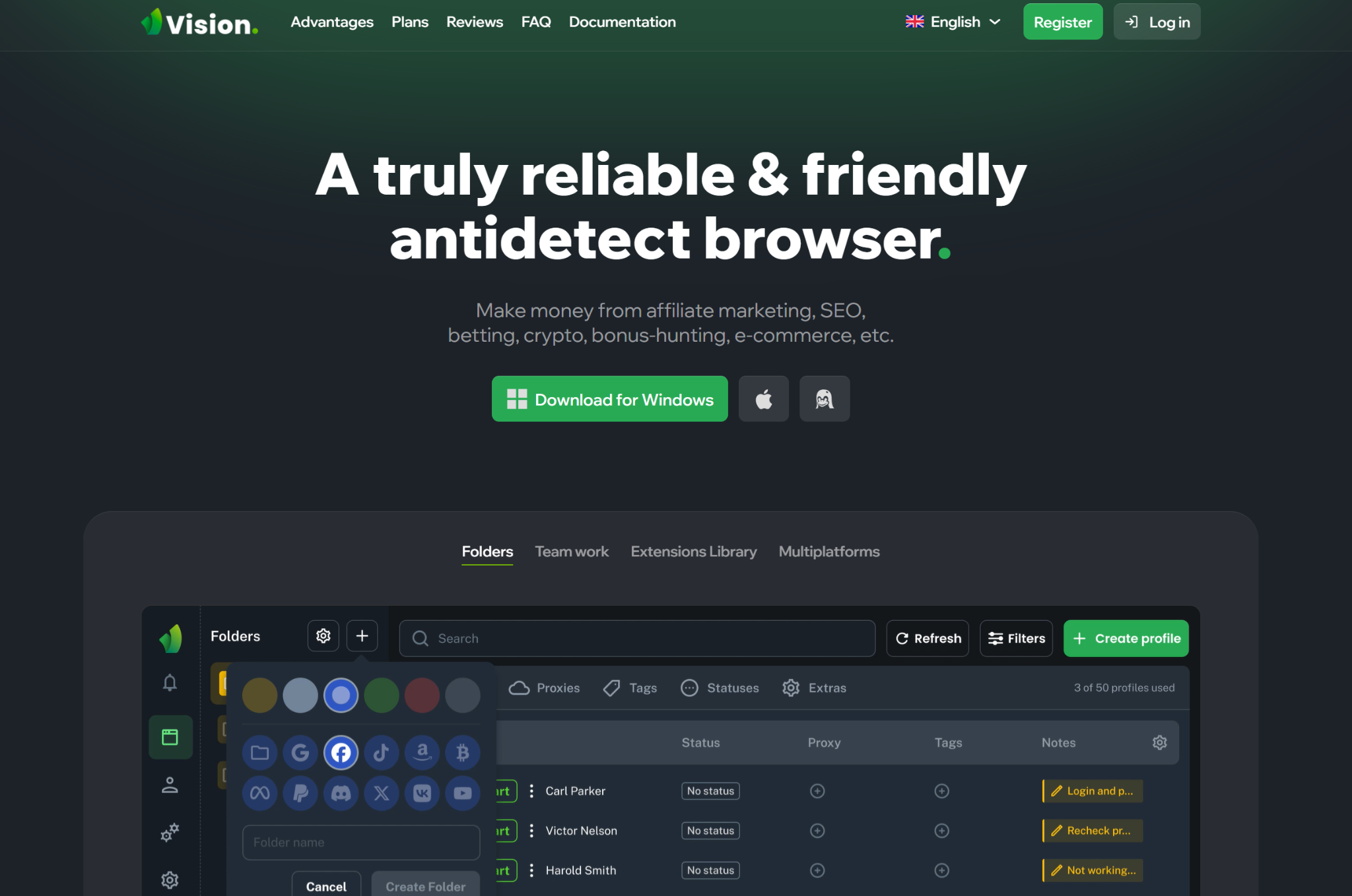 Vision browser