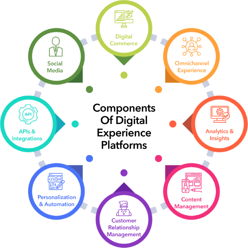 Components of digital experience platforms