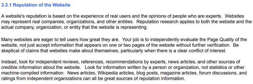 Search Quality Evaluators Guidelines