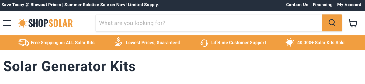 Shop Solar Kits