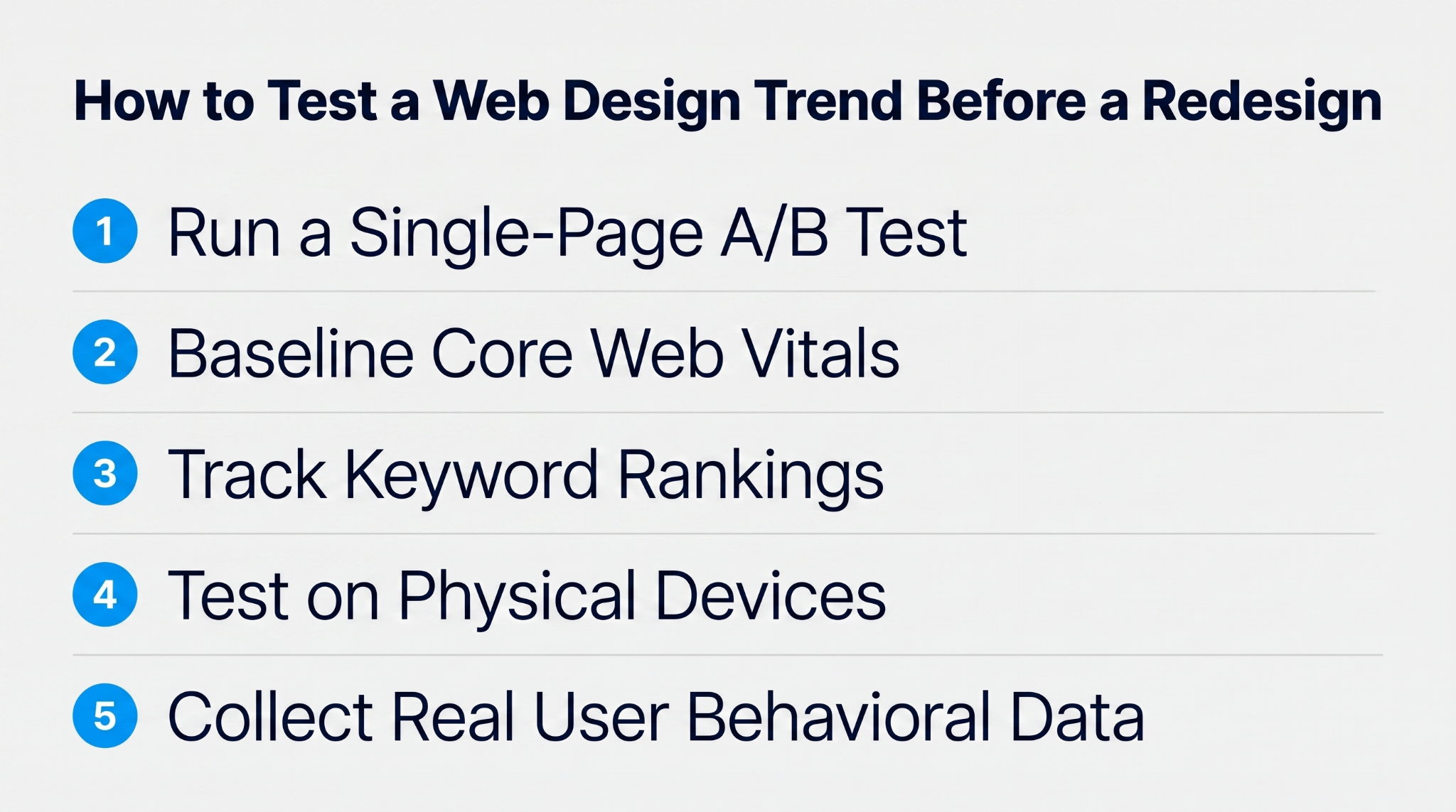 Test a Web Design Trend