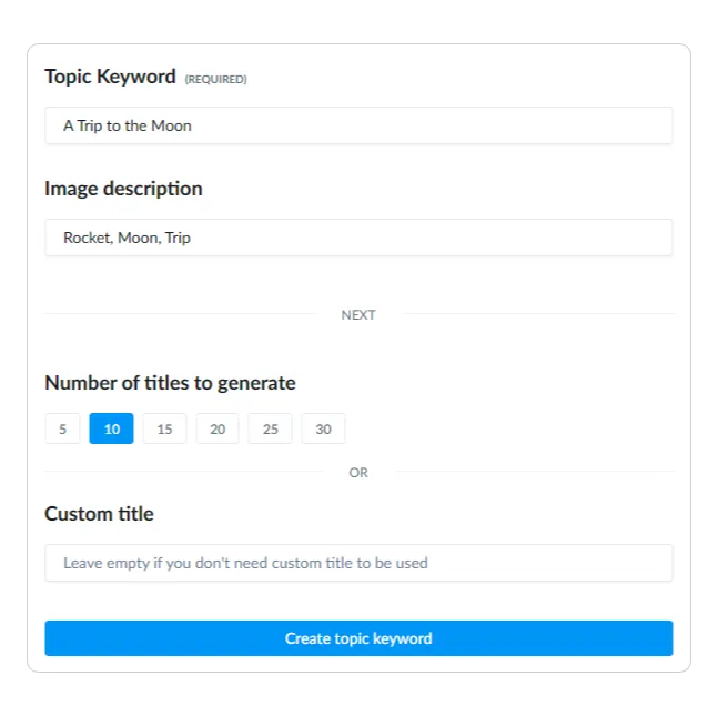 Screenshot from Ranktracker